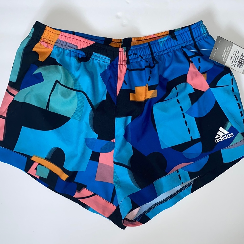 Adidas black multicolor shorts